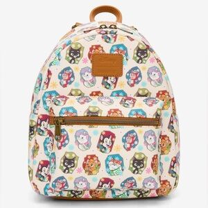 NWT Loungefly Disney Cats cut out AOP mini backpack